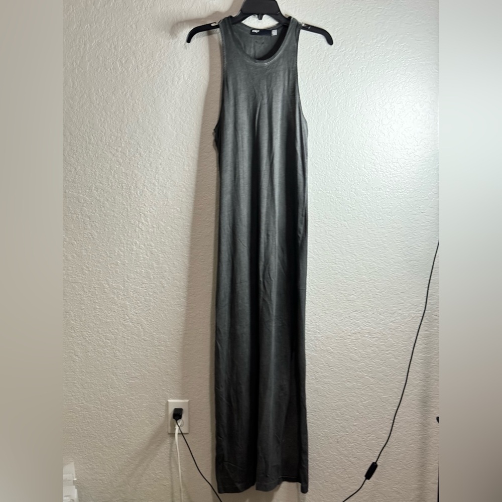 FOX Maxi Cotton Dress Gray Size M